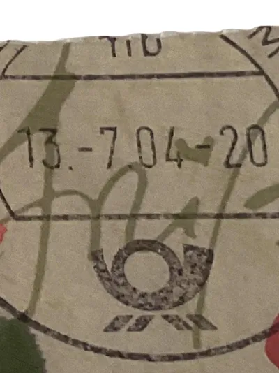 Deutsche Post Briefmarke Deutschland Rose Mehrfarbig Blumen Motiv