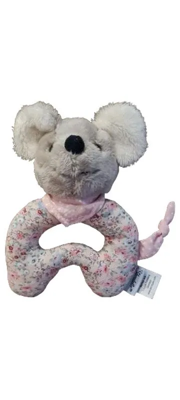 Sterntaler Greifling Maus Blumenmuster Rosa Polyester Babyspielzeug
