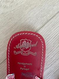 Adelheid Zehentrenner Damen Gr. 39 Rot Blumenmuster Sandalen Sommer 4