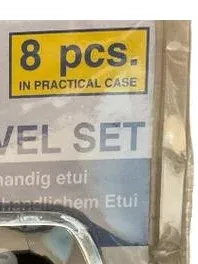 Lifetime Deluxe Maniküre Set 8tlg. Reise Nagelpflegeset Silber Etui
