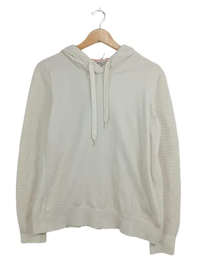 CECIL Damen Kapuzenpullover Hoodie Gr. S Beige Strick Casual
