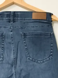 ANGELS Damen Jeans Skinny Fit Gr. 40 Blau Casual Reißverschluss-Details 4