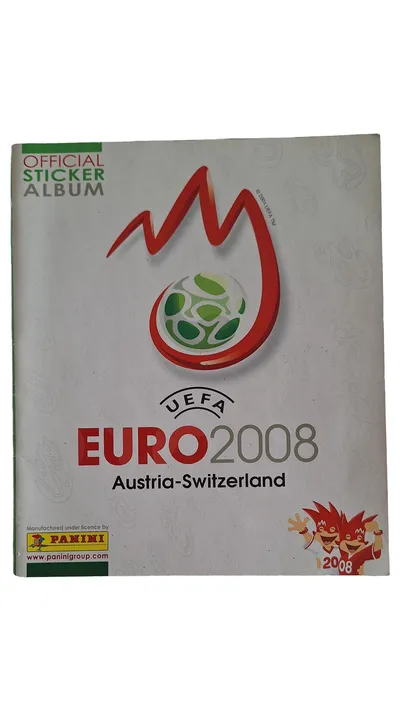 Panini UEFA EURO 2008 Austria-Switzerland Official Sticker Album Sammelalbum