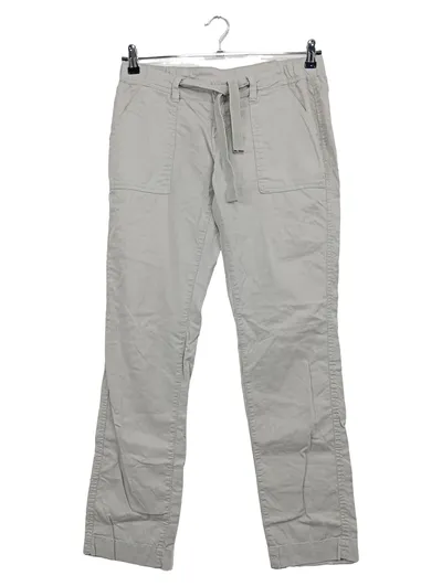 Q/S designed by Damen Stoffhose Gr. 36 Grau Casual Leinen-Mix