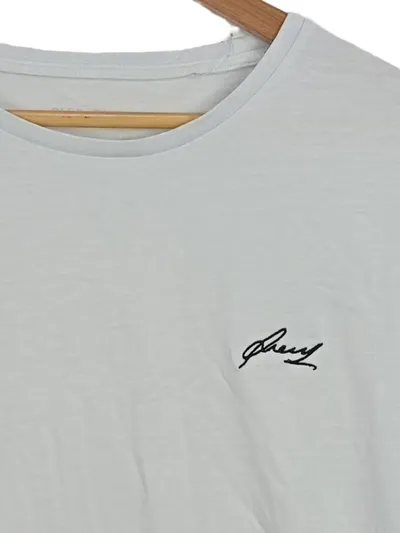 Pier One Herren T-Shirt Grau Gr. XL Casual Baumwolle Logo Print Freizeit