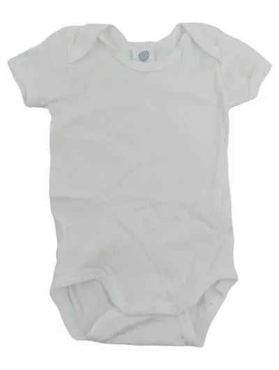 Sanetta Baby Body Kurzarm Weiß Gr. 68 Baumwolle Kinder