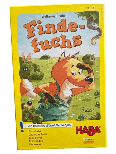 HABA Finde-fuchs Brettspiel für Kinder ab 4 Jahren - Würfel-Memo-Spiel mit