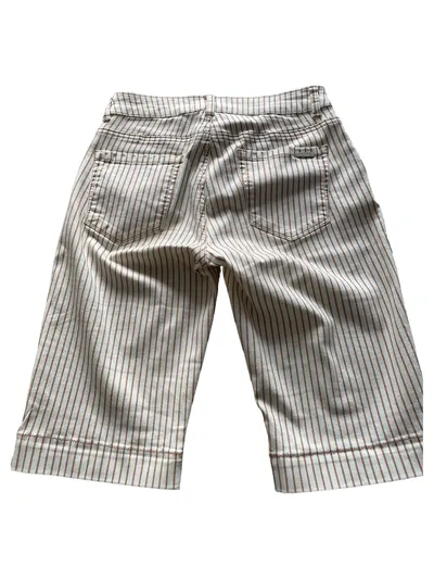 Red Button Damen Jeans Shorts Gr. 36 Gestreift Casual Beige Braun