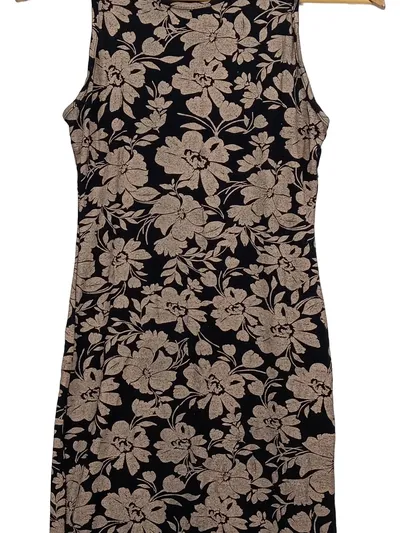 Apricot Damen Freizeitkleid Gr. 38;M Blumenmuster Ärmellos Casual Mehrfarbig