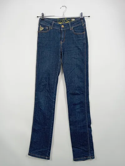 LOIS Damen Jeans Regular Fit W26 Blau Casual