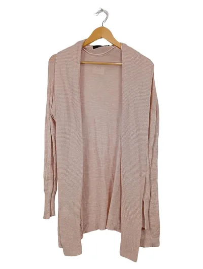 VERO MODA Damen Strickjacke Cardigan Rosa Gr. L offen Langarm