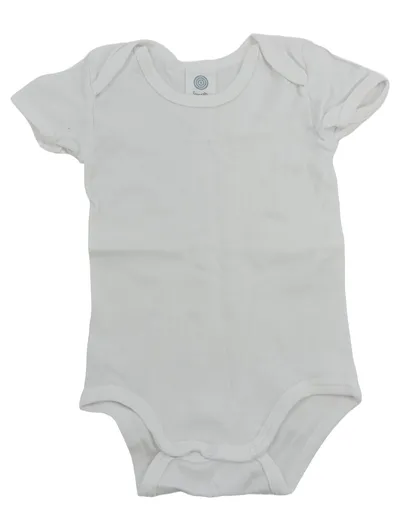 Sanetta Baby Body Kurzarm Gr. 68 Weiß Baumwolle