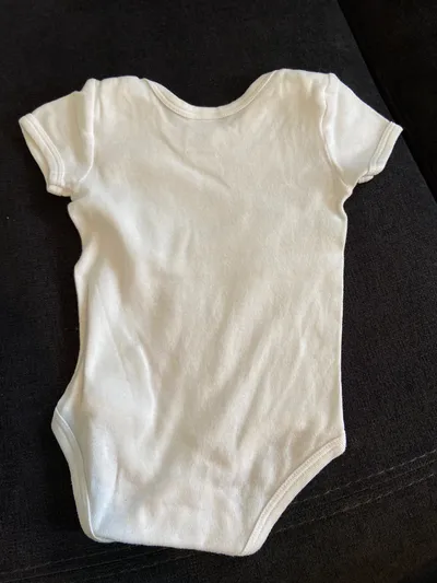 Sanetta Baby Body Kurzarm Gr. 62 Weiß Baumwolle