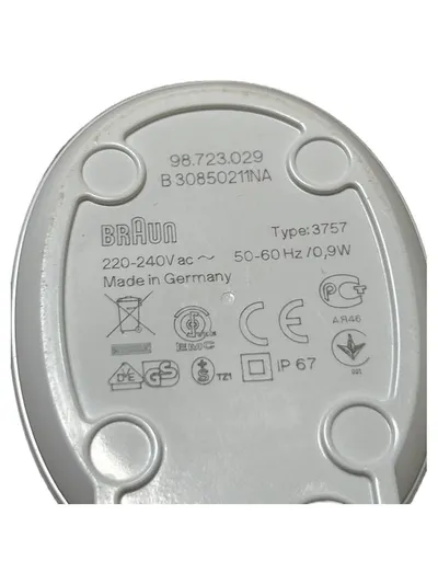 Braun Ladegerät Netzteil Ladeadapter Typ 3757 Weiß Original