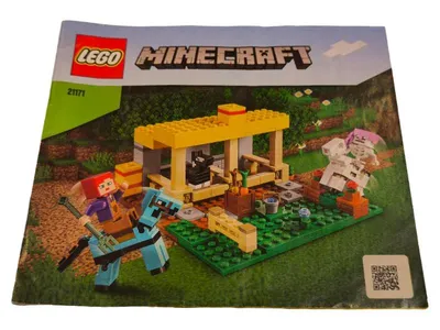 LEGO Minecraft 21171 Der Pferdestall Bauset Komplett mit Anleitung