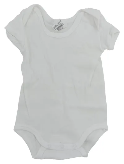 Sanetta Baby Body Kurzarm Weiß Gr. 56 Baumwolle