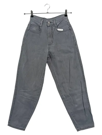 ANGELS Damen Cordhose Gr. 34 Grau High Waist Casual