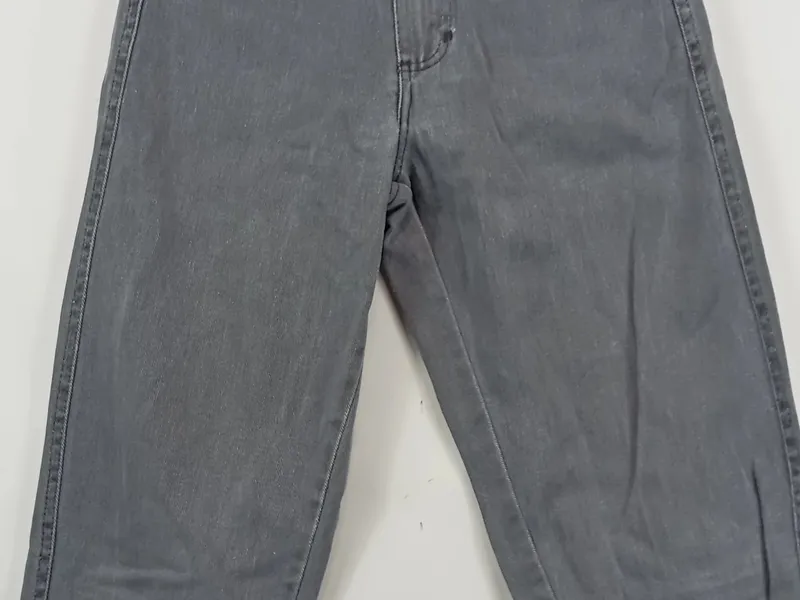 ANGELS Damen Cordhose Gr. 34 Grau High Waist Casual 2