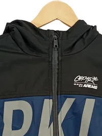 CrossWind Kinder Windjacke Kapuze Gr. 146/152 Schwarz Blau Sportlich 3