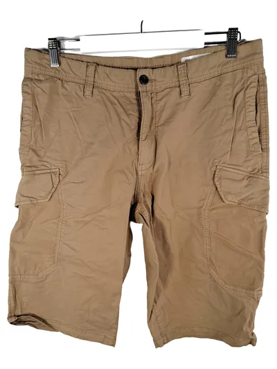 s.Oliver Cargo Shorts Herren W32 Beige Bermuda Kurze Hose Baumwolle