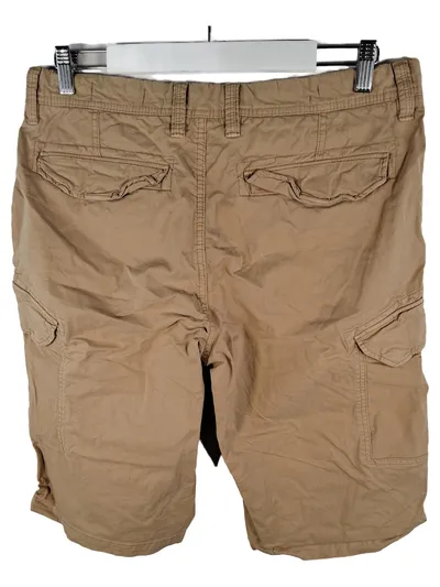 s.Oliver Cargo Shorts Herren W32 Beige Bermuda Kurze Hose Baumwolle