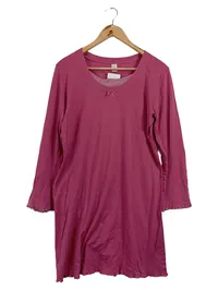 Calida Damen Nachthemd Pink Gr. 36/S Feminin Baumwolle Langarm 1