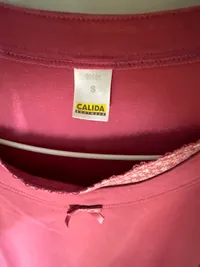 Calida Damen Nachthemd Pink Gr. 36/S Feminin Baumwolle Langarm 4