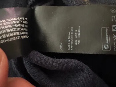 Arket Herren Pullover Gr. S Blau Casual Langarm
