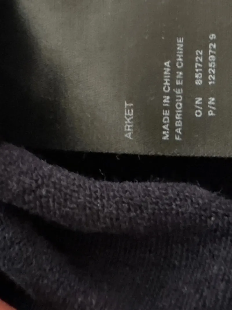 Arket Herren Pullover Gr. S Blau Casual Langarm 4