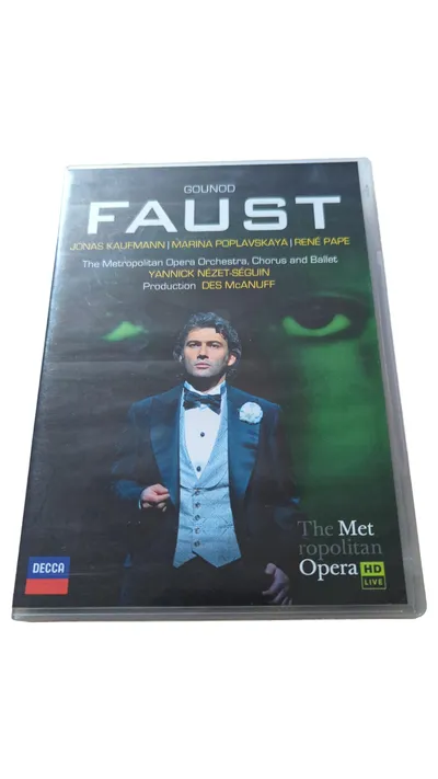 Gounod Faust DVD Jonas Kaufmann Metropolitan Opera HD Live DECCA