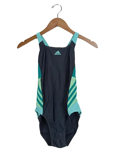 adidas Damen Badeanzug Gr. 34 gestreift sportlich mehrfarbig