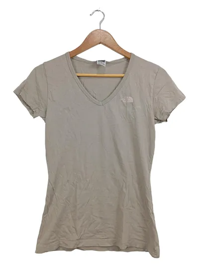 The North Face Damen T-Shirt Gr. S Beige Outdoor Logo-Print