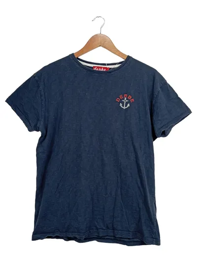 Derbe Damen T-Shirt Anker Motiv Maritim Gr. 40/L Blau Baumwolle