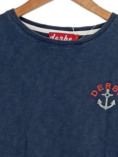 Derbe Damen T-Shirt Anker Motiv Maritim Gr. 40/L Blau Baumwolle