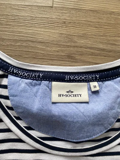 HV Society Damen T-Shirt 38;M Gestreift Maritim Kurzarm Baumwolle