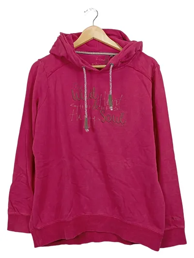 s'questo Damen Hoodie Kapuzenpullover Gr. 38/M Pink Casual Baumwolle