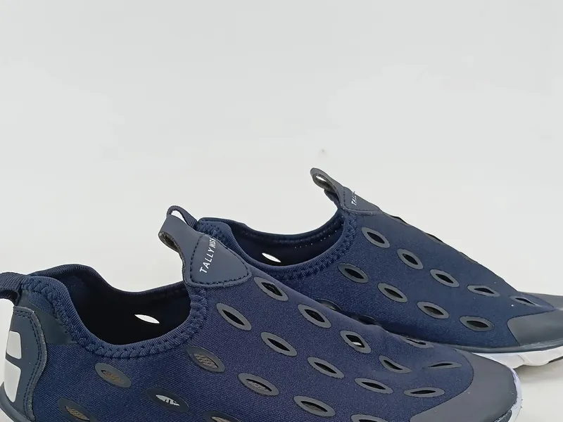 TallyWish Badeschuhe Damen Gr. 36 Blau Wasserschuhe Slip-On Aquaschuhe 3