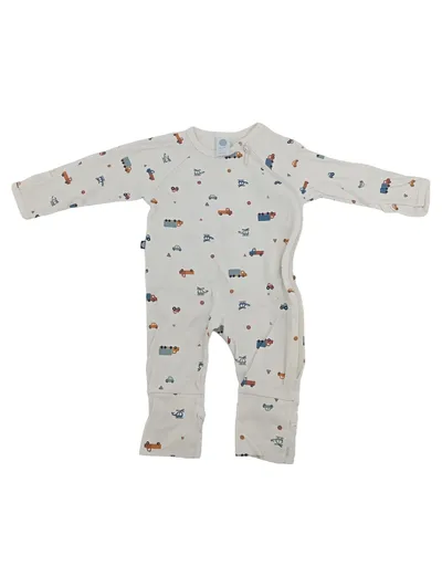 Sanetta Schlafanzug Baby Strampler Kinder Gr. 56 Mehrfarbig Grafisch Baumwolle