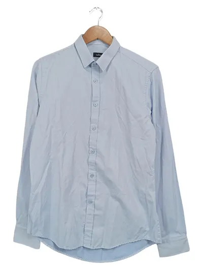 TUDORS Business Hemd Herren Gr. 48/M Blau Klassisch Langarm