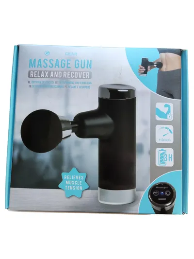 Silvergear Massage Gun Muskel Massagegerät Entspannung Erholung Schwarz