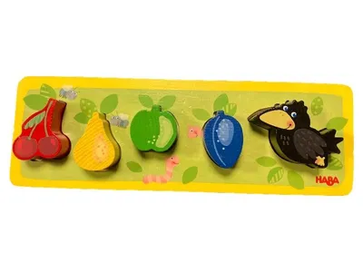 HABA Steckpuzzle Obst Holz Kleinkind Motorik Lernspielzeug 5 Teile