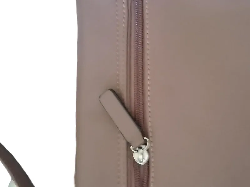 L.CREDI Damen Umhängetasche Lila Lederoptik Casual 7