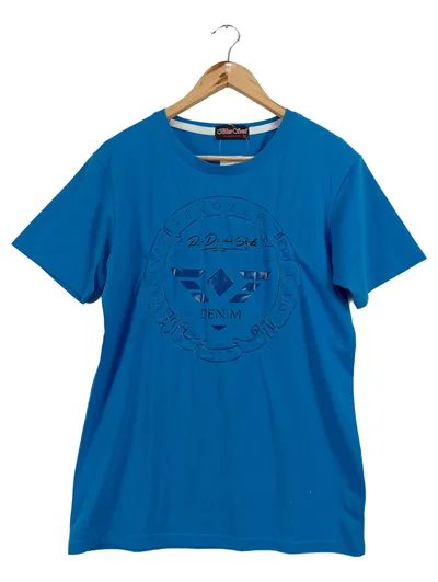 Blue Soul Herren T-Shirt Denim Logo Print Blau Gr. XL Casual