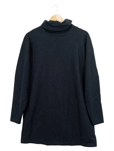 ASOS Design Damen Rollkragenpullover Basic Schwarz Gr. S Langarm