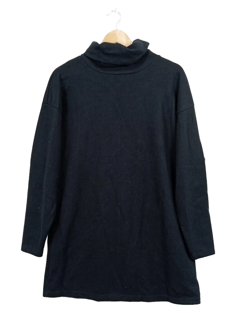 ASOS Design Damen Rollkragenpullover Basic Schwarz Gr. S Langarm 2