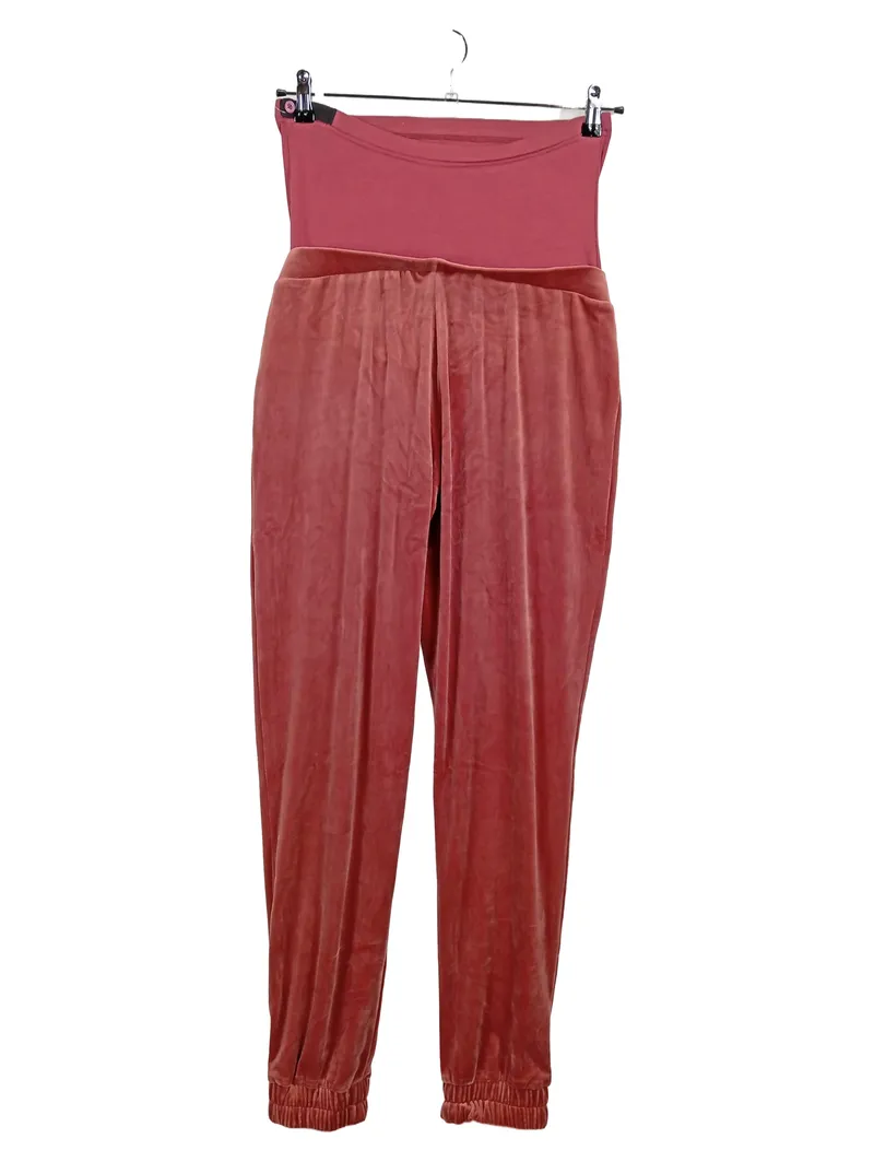 iMOM Umstandshose Damen M Samt Rosa Schwangerschaftshose Jogger 1