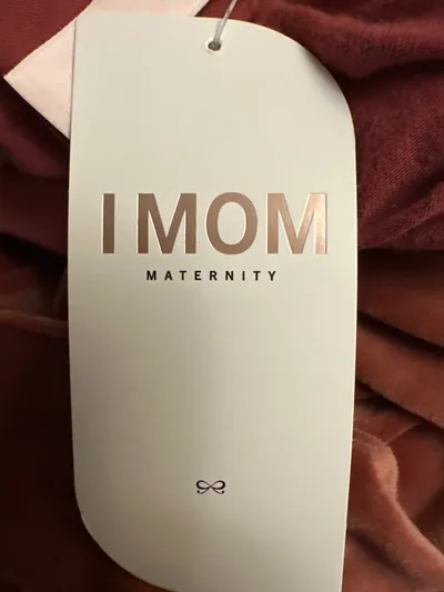 iMOM Umstandshose Damen M Samt Rosa Schwangerschaftshose Jogger