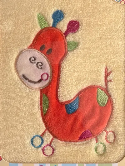 PKZ Baby Schmusedecke Kuscheldecke Giraffe Gelb Plüsch Neu OVP