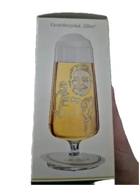 Bitburger Bierglas Genießerpokal Loriot Transparent Klassisch 400ml 1