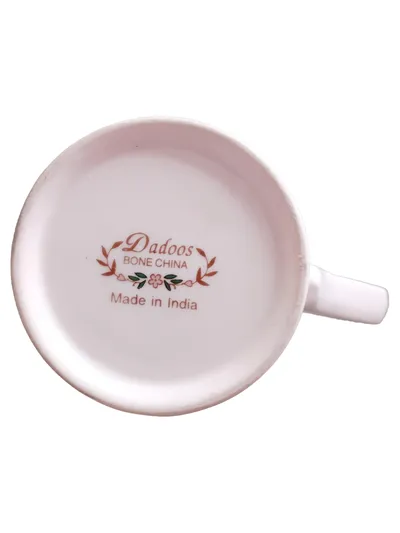 Dadoos Tasse Vogel Blumen Motiv Mehrfarbig Porzellan 7 cm